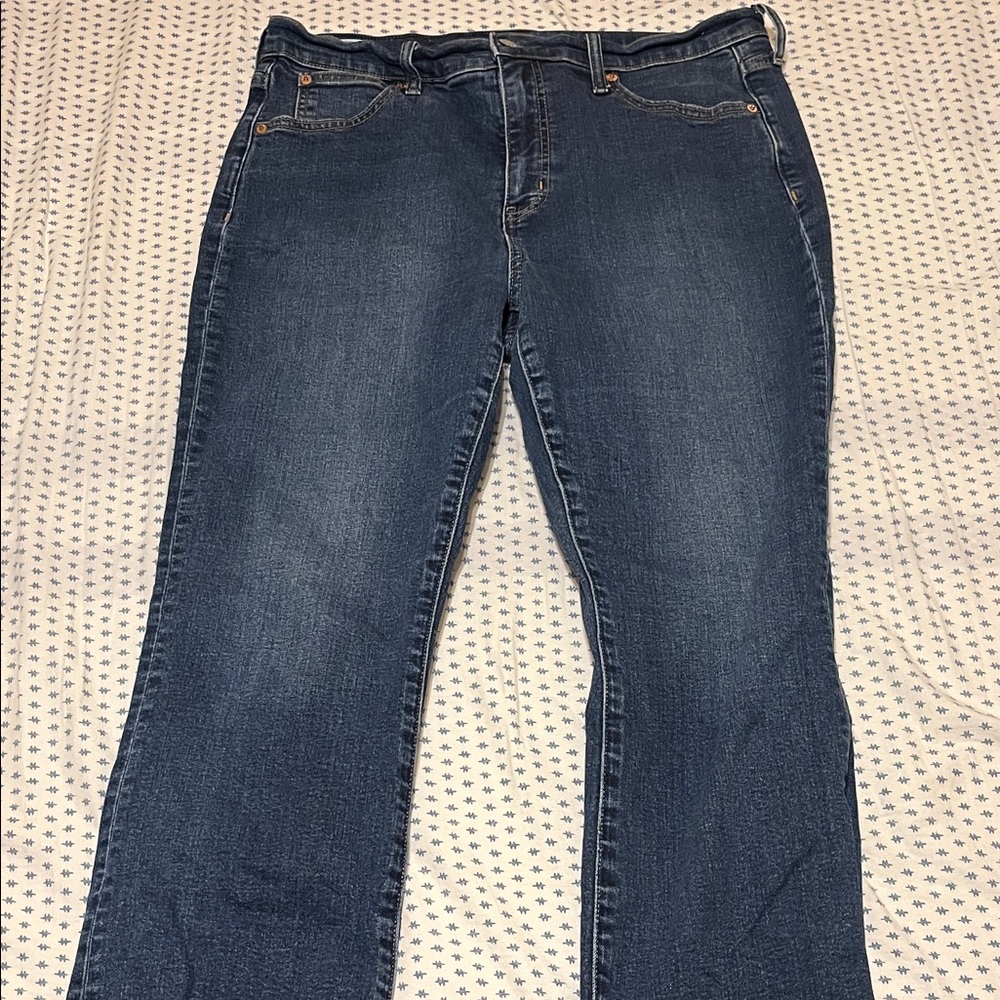 GAP Women's Straight Leg Blue Jeans